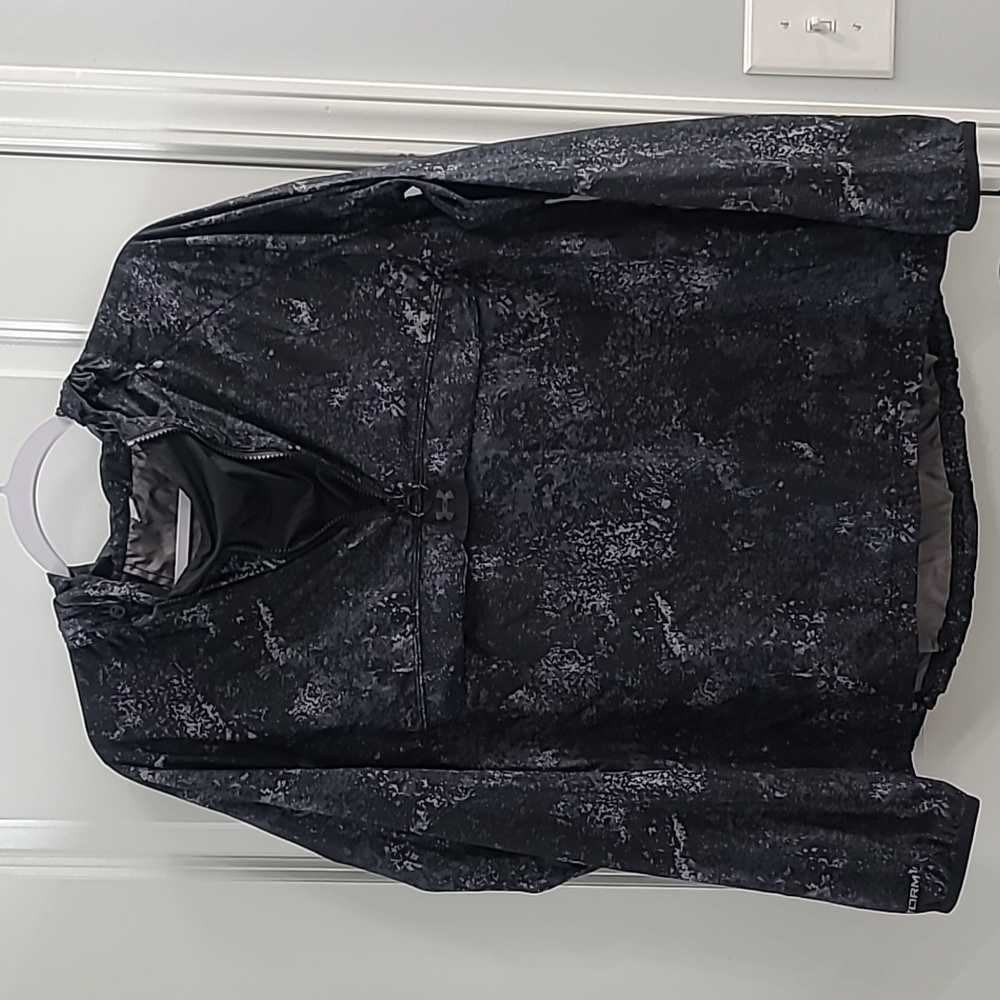 Under Armour Women's Hooded Windbreaker Gray Sz M